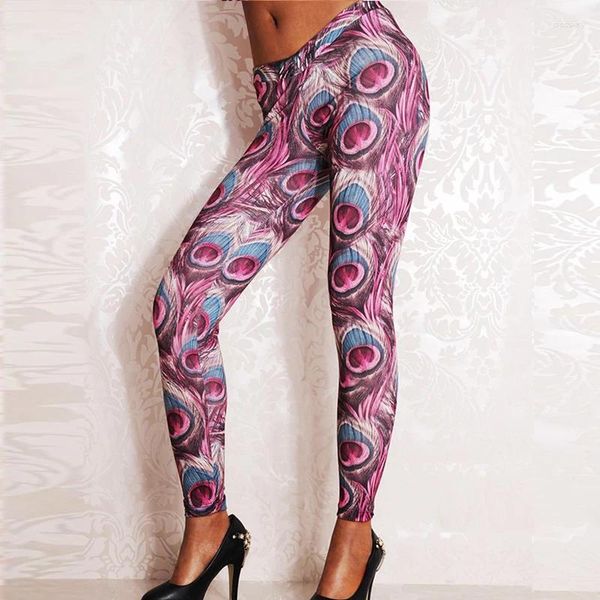 Leggings da donna Pantaloni fitness leggins creativi gotici sottili con stampa Galaxy Planet da donna all'ingrosso