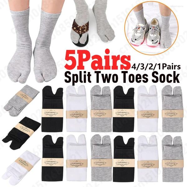 Erkek Çorap 1-5pcs Kadınlar/Erkekler Unisex Japon Kimono Flip Flop Sandal Split İki Ayak Toes Sock Tabi Geta Pamuk Arriv