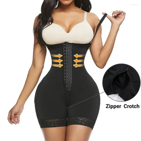 Modeladores femininos fajas colombianas bbl estágio 2 pós zíper shapewear cintura trainer corpo shaper bulift plana barriga bainha calcinha