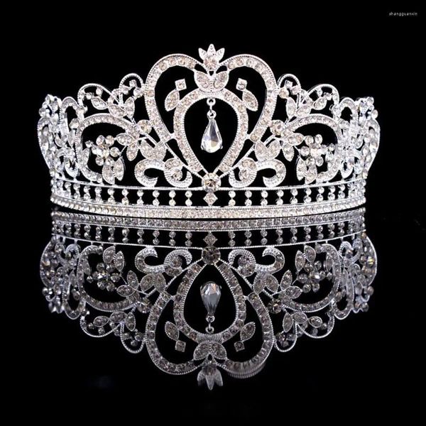 Haarspangen, luxuriöser Modeschmuck, Prinzessin, Braut, Abschlussball, Kopfschmuck, Bankett-Zubehör, Tiara, Hochzeit, Schleier, Krone