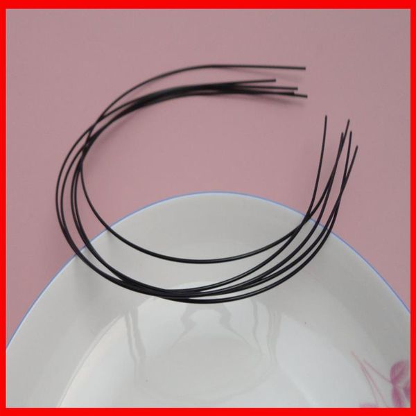 20 Stück schwarze 1–2 mm dicke Haar-Stirnbänder aus glattem Metalldraht in Blei und Nickel, Schnäppchen für Bulk200c