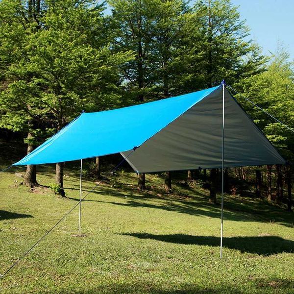 Sombra Tewango 210T À Prova D 'Água Ao Ar Livre Revestimento de Prata Anti UV Sun Shelter Picnic Mat Tenda Toldo Dossel Tarp Camping Sun Shelter YQ240131