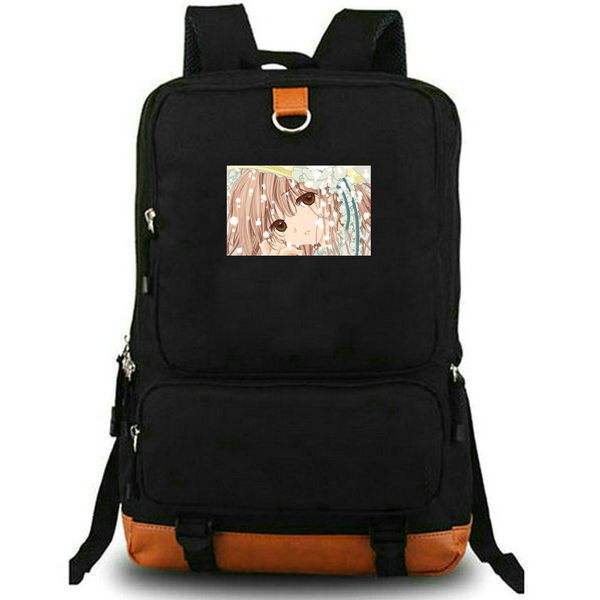 Hanato Kobato Sırt Çantası Özel Gökyüzü Daypack Anime School Bag Karikatür Baskı Sırp Çekme Okul Çantası Dizüstü Day Pack