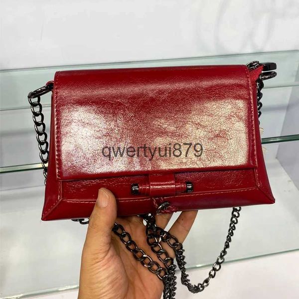 Omuz Çantaları For Women Luxury Tasarımcı ve Bags ve Cüzdanlar 2023 Kore'de Yeni PU Yağı Balmumu Cilt Cain Soulder Crossbodhyh24131