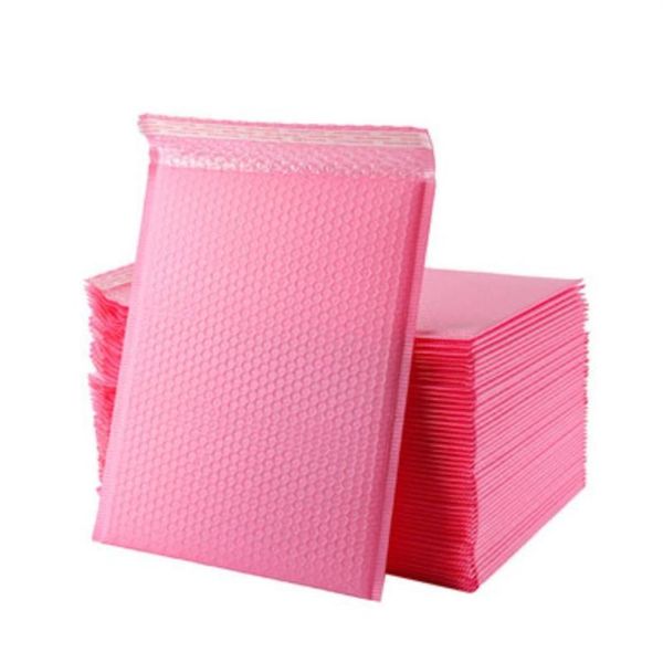 Confezione regalo 50 pezzi Busta a bolle d'aria rosa Sacchetti per imballaggio per posta Buste Foderate Mailer Autosigillanti Internet Mailer2641