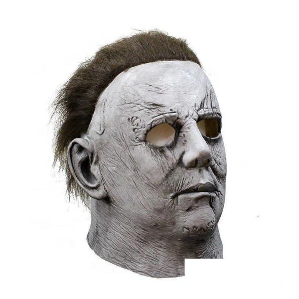 Partymasken Waylike Halloween Michael Myers Maske Trick Or Treat Studio Mike Mel White Fl Head Latex X0803 Drop Delivery Home Garden Dhylo