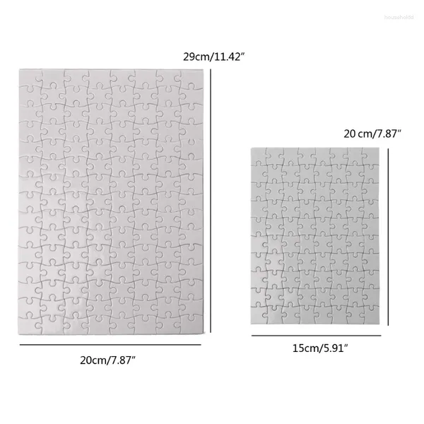 Dipinti 10 confezioni di puzzle fatti a mano A4 A5 spazi vuoti per sublimazione puzzle fai da te personalizzato per il trasferimento di calore artigianale