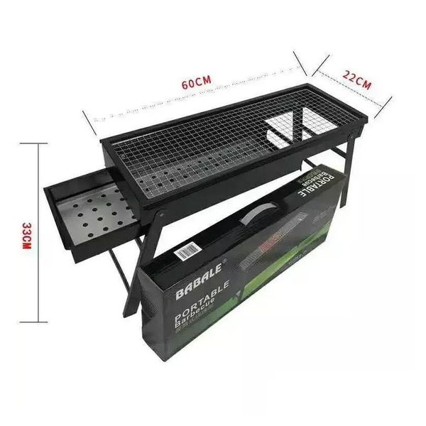 Barbekü ızgaraları 1 PC Barbekü Açık Bahçe Kömür Barbekü Partisi Pişirme Katlanabilir Piknik Sobaları Isıtma Soba Deniz Navlun Damlası DHSGK