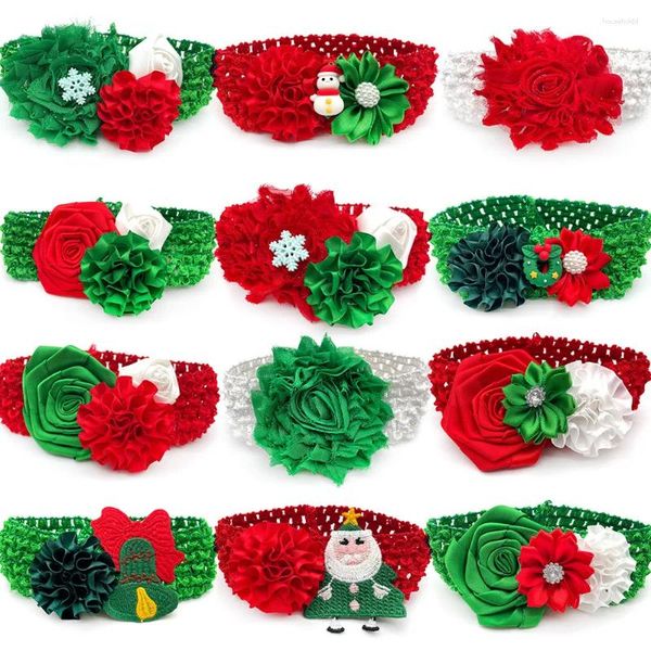 Abbigliamento per cani Papillon per animali domestici Accessori natalizi per cani di taglia piccola e media con cravatte a fascia elastica Prodotto per toelettatura natalizia