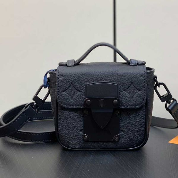 M83148 Männer Designer Umhängetasche Mode Pico S Lock Messenger Bag Top Qualität Echtes Leder Umhängetaschen 10A Mini Geldbörse Tasche mit Box