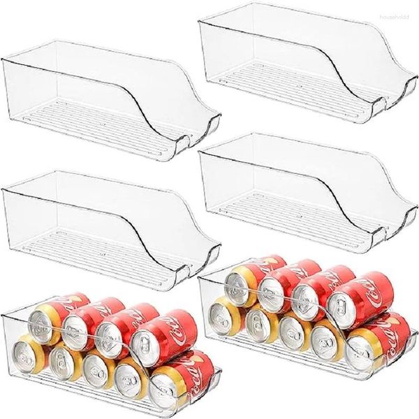 Contenitori per organizzare il frigorifero per la cucina, contenitori per lattine di soda, dispenser per bevande, frigorifero, dispensa