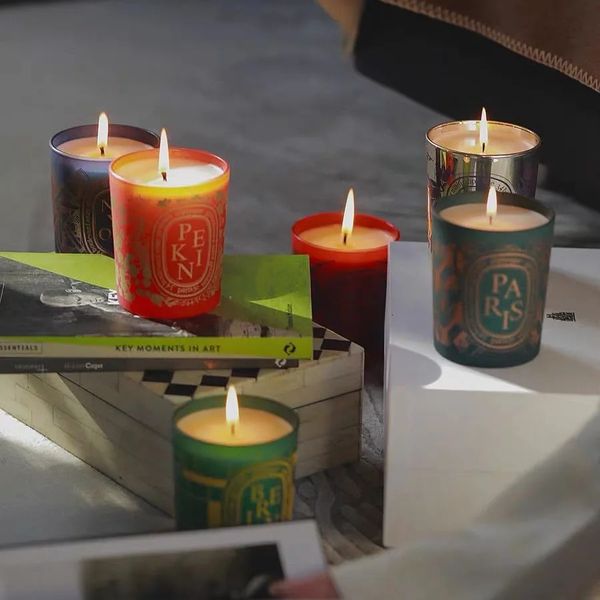 Candele per aromaterapia con profumo di legno di cedro da 190 g Peace Of Mind Fragranza per interni per la casa Luce limitata Confezione regalo Confezione di regali di compleanno 240122