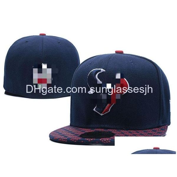 Бейсбольные кепки Дизайнерские шляпы Модные бейсбольные бейсболки для всех команд Встроенные буквы Оптовая продажа Спорт на открытом воздухе Вышивка Хлопок Плоский Fl Закрытый Dho2p