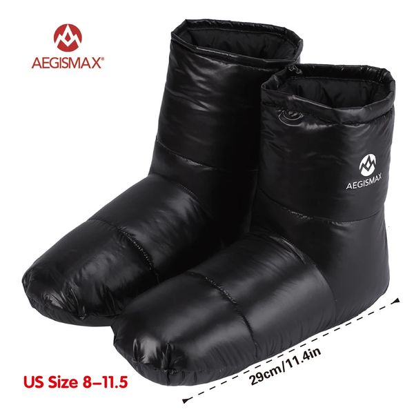 AEGISMAX Schlafsack-Zubehör, Entendaunen-Hausschuhe, Camping-Out, weiche Socken, Unisex, für den Innenbereich, warm, lange Reise, leicht, 240122