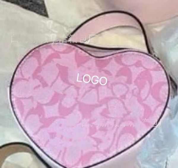 Sacolas de alta qualidade PU bolsa de couro mulheres designer bolsas bolsas em forma de coração senhoras moda crossbody sacos de embreagem carteiras c00131