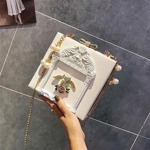 Intera fabbrica borsa da donna moda borsa angelo barocco borsa con punta di diamante personalizzata cena personalizzata borse con perle spalla b237q