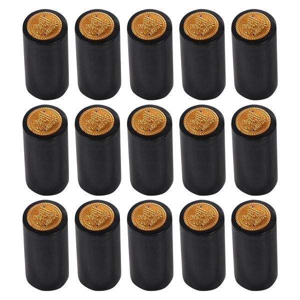 100 pz Termoretraibile Bottiglia di Calore Caps Capsule Cap Wrapfilm di Tenuta Della Copertura di Tenuta Tappi di Sughero Maniche Magliette E Camicette Capsula Homebrew Sigillante Corker 240119