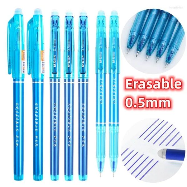 Pz/lotto 0.5mm Magica Cancellabile Penna Gel Inchiostro Blu Colore Ago Pennino Studente di Scuola Coreana Cancelleria Per Ufficio Strumenti di Scrittura M18217