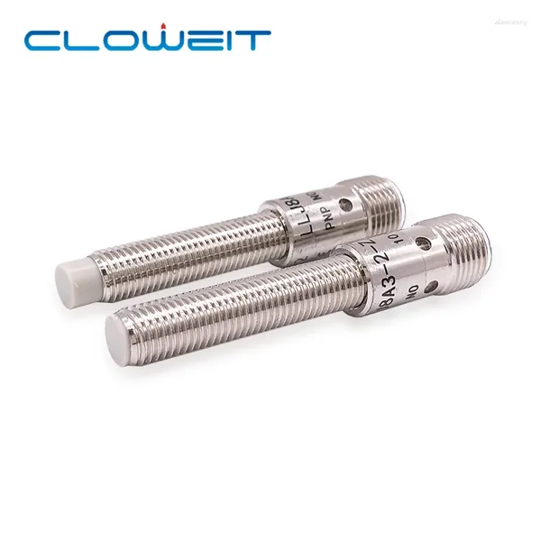 Controle Home Inteligente Cloweit IP65 M8 Sensor de Proximidade de Indutância NPN PNP DC10-30V 4pin M12 Conector Cilíndrico Interruptor de Abordagem de Metal LJ8A3