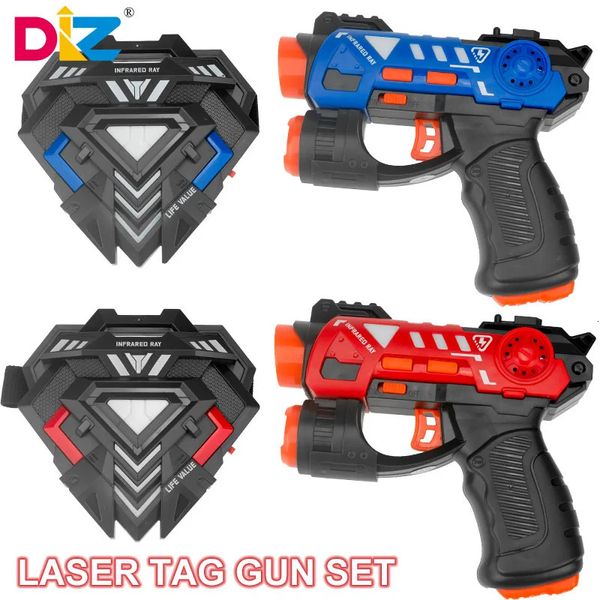 Laser tag arma conjunto elétrico infravermelho jogo de batalha armas de brinquedo arma crianças greve pistola para meninos crianças esportes ao ar livre indoor 240228