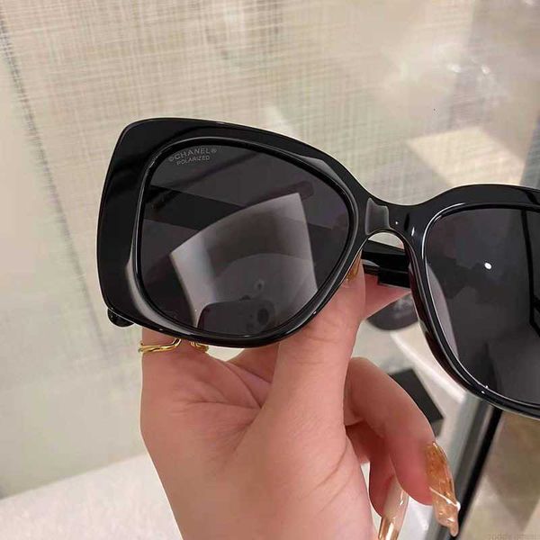 Óculos de sol Moda CH top óculos de sol para mulheres ch5422 letras incrustadas de diamantes pernas redondas finas resistentes a UV com caixa original Versão correta de alta qualidade DMAT