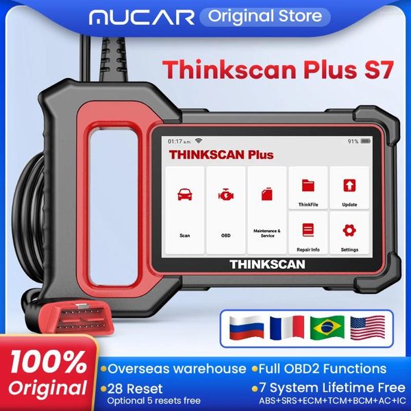 Thinkscan Plus S7 S4 S4 S6 OBD2 Araç Teşhis Araçları ABS/SRS/ECM/TCM/BCM Kodu Okuyucu Otomatik Tarayıcı Hata Diyerler Taraması