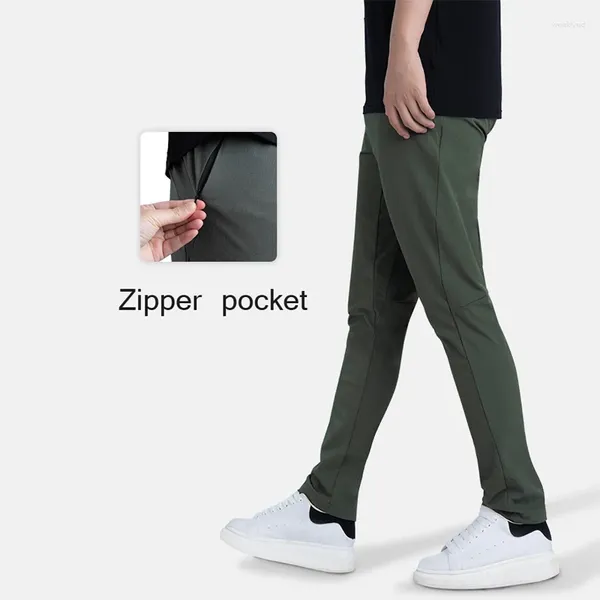 Pantaloni da uomo da corsa Abbigliamento sportivo da uomo Pantaloni sportivi da jogging elastici Palestra Fitness Pantaloni attillati Tuta sottile ad asciugatura rapida Allenamento sportivo