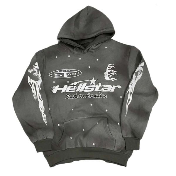 Hellstar Designer Hoodie Top Quality Men's Moletons Homens Rosa Polo Hoodie Shark Graphic Tee Pulôver Carta Imprimir Manga Longa Jumper Com Bolso Mens Womens Tops