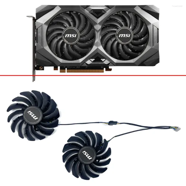 Bilgisayar Soğutma 87mm PLD09210S12HH 4PIN RX5600 MSI Radeon RX 5600 5700 XT MECH OC Graphics Video Kartı Soğutma Fanları