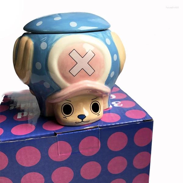 Canecas estilo japonês bonito dos desenhos animados tony chopper xícara de café cerâmica caneca instantânea criativa anime leite um pedaço