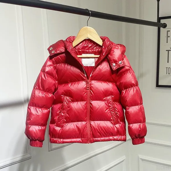 Cappotti per bambini firmati Vestiti per bambini Cappotto invernale con cappuccio Giacca Ragazzo Ragazza Spessa Capispalla calda vestire 90% Giacche d'anatra bianche Design antivento Cappuccio rimovibile