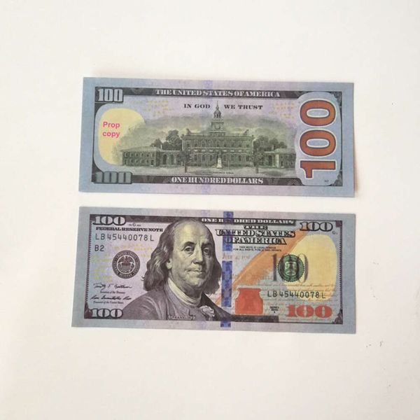 50% di dimensioni film PROP Banknote Copia forniture per feste in denaro stampato in usa