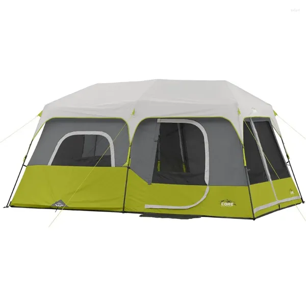 Палатки и навесы Палатка Core на 9 человек с мгновенной кабиной — 14 X 9 футов, зеленая (40008)