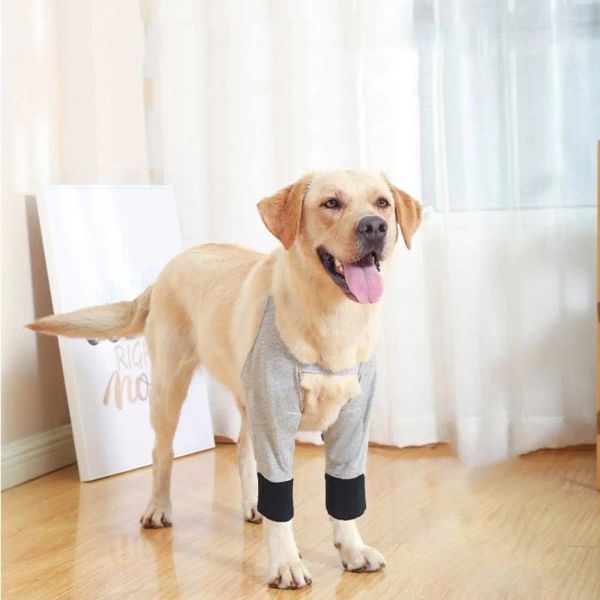 Hundebekleidung, verstellbare Erholungshülse, Baumwolle, atmungsaktiv, Schulterstütze, weiche Anti-Leck-Welpen-Ellenbogenbandage für das Vorderbein