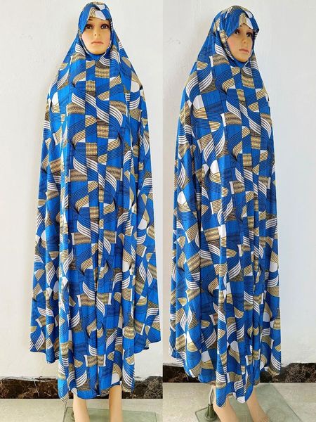 Ethnische Kleidung 6XL 2024 Muslimische Frauen mit Kapuze Abaya Afrikanisches ärmelloses Gebetskleidungs-Kaftan-Kleid mit Hijab-Blumen-Dubai-Saudi-Robe