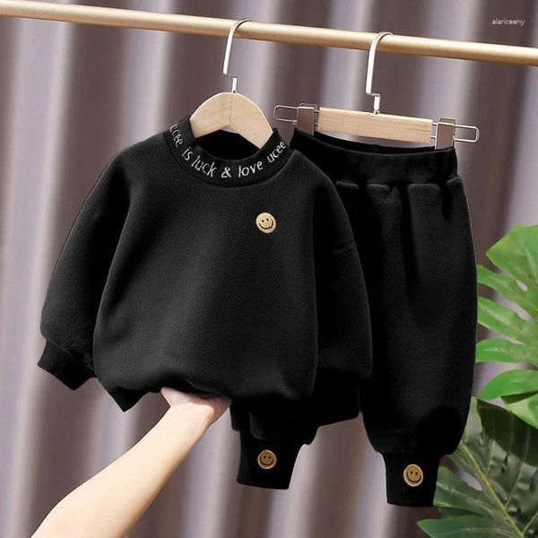 Kleidung Sets Mode Baby Jungen Mädchen Kleidung Langarm Sweatershirt Hosen 2 stücke Frühling Herbst Sport Kinder 1-6 Jahre Outfits Bebes