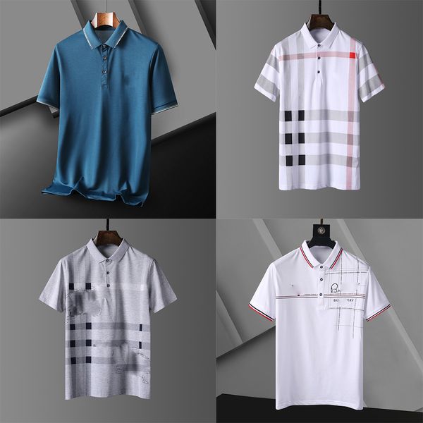 Sommer-Herren-Poloshirt, Damen-T-Shirts, Herren-Designer-Shirt, modisch, kariert, Buchstabendruck, Baumwolle, Hemden für kommerzielle Angelegenheiten, Sport-T-Shirts, M-3XL, Druck, lässig, atmungsaktiv