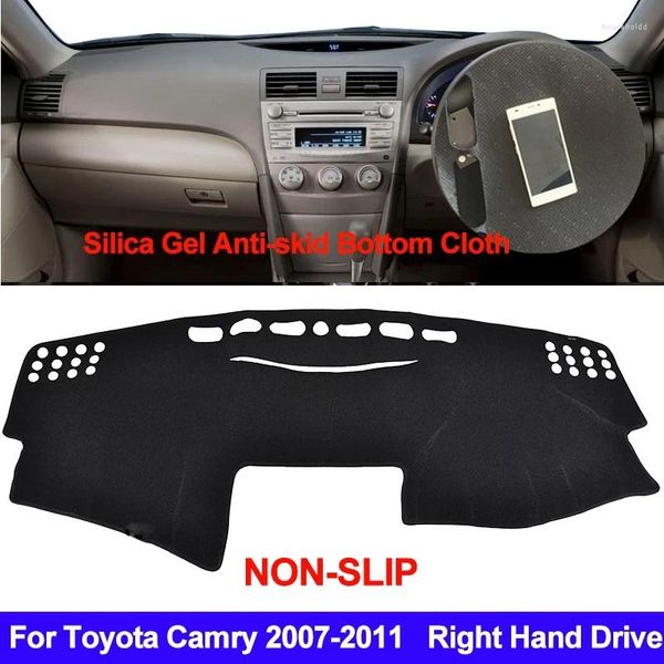 Toyota için İç Aksesuarlar Camry Altise / Hybrid XV40 2007 2008 2010 2011 Dash Mat Dashmat Silikon Slip Olmayan Gösterge Tablosu Kapak