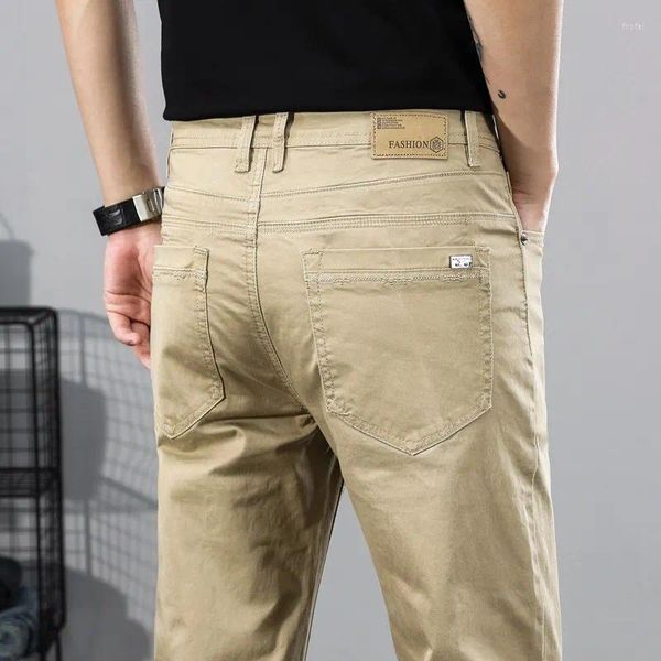 Männer Hosen 2024 Frühling Herbst Casual Herren Stretch Koreanische Regelmäßige Fit Jogger Business Klassische Hosen Männlich Schwarz Grau Khaki