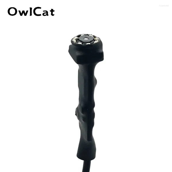 Owlcat pequena câmera de vigilância coaxial ahd cctv 720p 1080p hd mini lente 3.6mm com conector de microfone de áudio rca de vídeo bnc