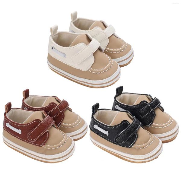 Primeiros caminhantes CitgeeAutumn Infantil Bebê Meninos Meninas Sapatilhas PU Couro Anti-Slip Sapatos Baixos Sola Macia Prewalker Walker