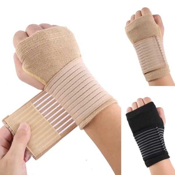 Supporto per il polso 1 paio Protezione elastica per il polso Polsino fitness Artrite Fascia per distorsione Protezione carpale Tutore per mano Sport Supporti per polso Accessori YQ240131