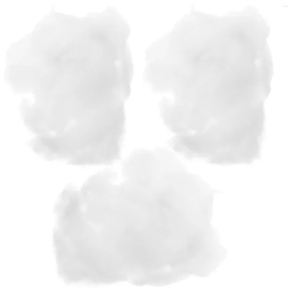 Decorações de Natal 3 Pcs Árvore de Algodão de Neve Falso DIY Artificial para Casa Festiva PP Prop Cena Inverno