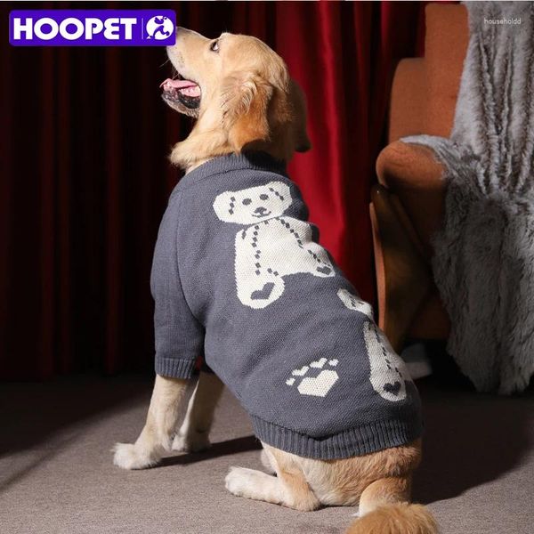 Abbigliamento per cani HOOPET Abbigliamento invernale per cani di grossa taglia Felpe calde Cappotto Abbigliamento per maglione grande 3XL-7XL Costume Forniture per animali domestici