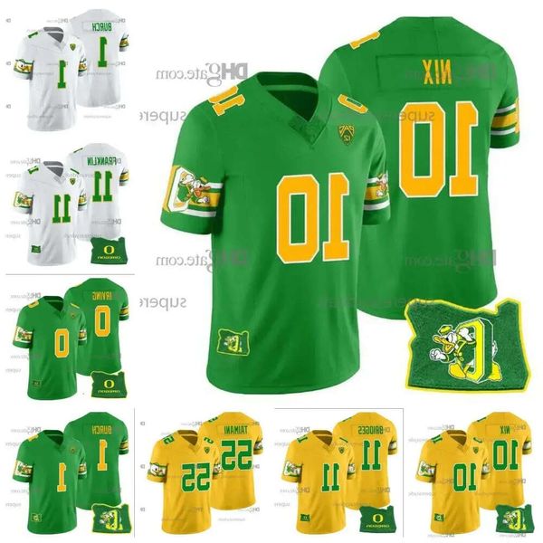 Bo 10 Nix Oregon Ducks MIGHTY OREGON THROWBACK College Football Jersey Troy Franklin Ty Thompson Austin Novosad Bucky Irving Trikweze Br 21