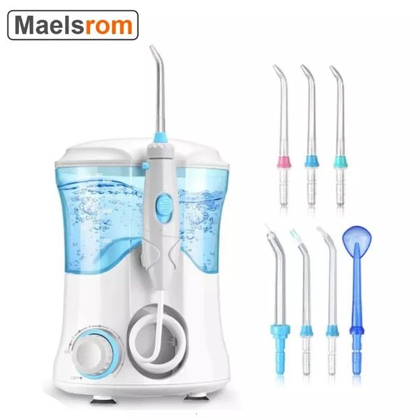 Multifunktionale 600 ml Wasser Dental Flosser Oral Dent Jet Irrigator Zahnpflege Kit Zahnreiniger Wasser Pick mit 7 Düsen240129