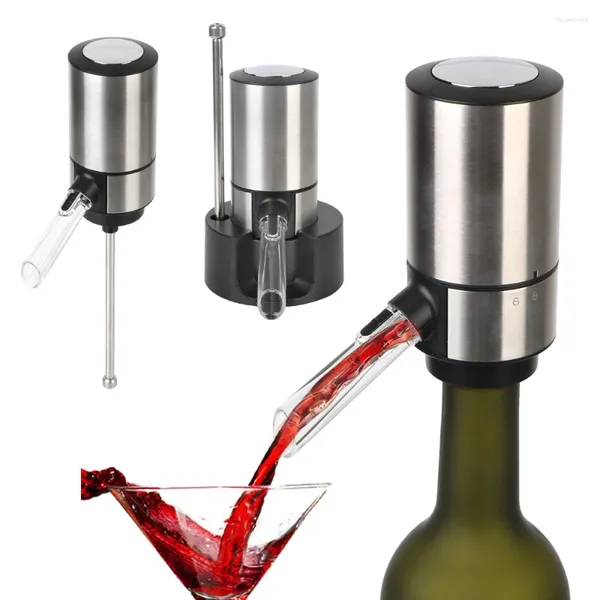 Bar ferramentas aerador pourer para festa cozinha decantador de vinho elétrico rápido sóbrio dispensador automático com base
