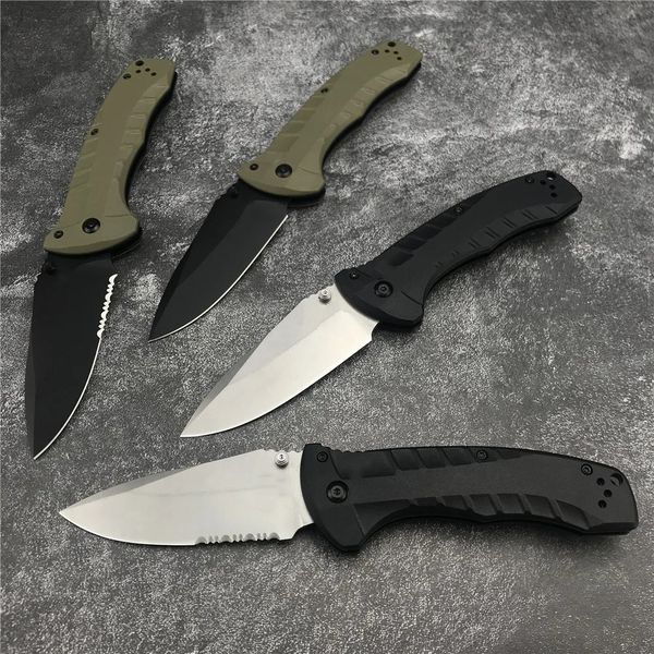 Coltello pieghevole BM Turret 980 EDC CPM-S30V Lama affilata Drop-Point Manici in resina sintetica Apertura manuale Coltelli da caccia tattici da tasca esterna BM 535 980SBK