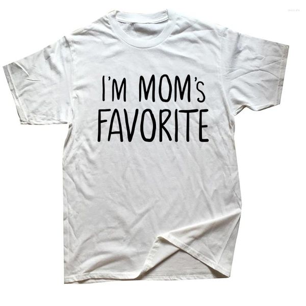 Мужские футболки Любимая рубашка «Я мамы» Футболки с аниме Футболки с круглым вырезом и короткими рукавами Модная футболка Одежда Повседневные базовые футболки для подарков на день рождения