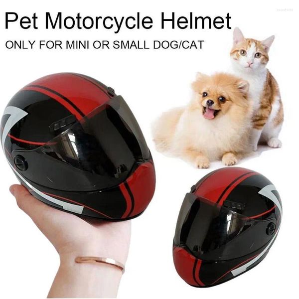 Hundebekleidung, kleines Haustier, Motorradhelm, Katze, Welpe, Mini-Helme, Vollgesichts-Kopfschutz für den Außenbereich